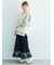 【WEB限定】花柄刺繍ギャザースカート
