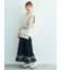 【WEB限定】花柄刺繍ギャザースカート