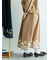 【WEB限定】花柄刺繍ギャザースカート