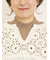 花柄ニット+布帛切替チュニック
