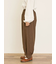 ストライプツイル裾タックパンツ