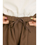 ストライプツイル裾タックパンツ