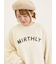 飛び裏毛ざっくり刺繍ロゴスウェット