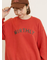 飛び裏毛ざっくり刺繍ロゴスウェット