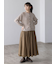 【ゆべし×Samansa Mos2】裾フリルギャザースカート