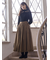 【ゆべし×Samansa Mos2】ティペット付リブニット
