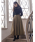 【ゆべし×Samansa Mos2】ティペット付リブニット