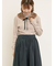 【ゆべし×Samansa Mos2】ティペット付リブニット