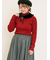 【ゆべし×Samansa Mos2】ティペット付リブニット