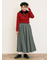 【ゆべし×Samansa Mos2】ティペット付リブニット