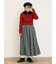 【ゆべし×Samansa Mos2】ティペット付リブニット