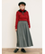 【ゆべし×Samansa Mos2】ティペット付リブニット