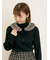 【ゆべし×Samansa Mos2】ティペット付リブニット