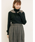 【ゆべし×Samansa Mos2】ティペット付リブニット