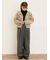 【ゆべし×Samansa Mos2】ティペット付リブニット
