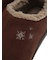 雪柄刺繍ムートンシューズ