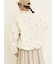 小花総刺繍中綿ジャケット