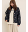 小花総刺繍中綿ジャケット