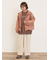 小花総刺繍中綿ジャケット