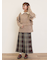 ビッグ襟ピンタックブラウス
