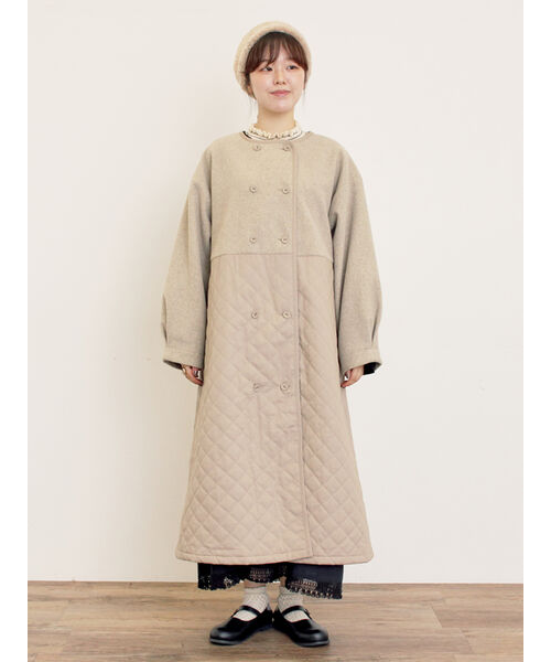 メルトン切替キルティングコート｜サマンサモスモスの通販｜&mall