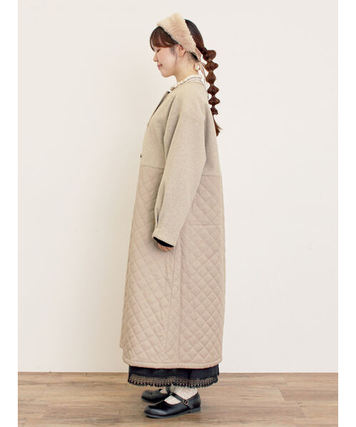 メルトン切替キルティングコート｜サマンサモスモスの通販｜&mall