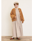 【S/Mサイズ】綿麻/デニムピンタックワンピース