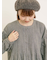 【S/Mサイズ】綿麻/デニムピンタックワンピース