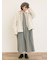 【S/Mサイズ】綿麻/デニムピンタックワンピース