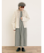 【S/Mサイズ】綿麻/デニムピンタックワンピース