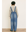 デニム/ツイルサスペンダー付きパンツ