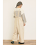 デニム/ツイルサスペンダー付きパンツ