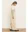 デニム/ツイルサスペンダー付きパンツ