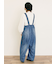 デニム/ツイルサスペンダー付きパンツ