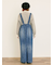 デニム/ツイルサスペンダー付きパンツ