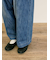 デニム/ツイルサスペンダー付きパンツ