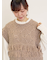 【Fluffy Wool Blend】フリンジニットベスト