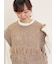 【Fluffy Wool Blend】フリンジニットベスト