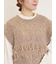 【Fluffy Wool Blend】フリンジニットベスト