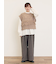 【Fluffy Wool Blend】フリンジニットベスト