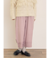 【Cross×Linen】裾フリルパンツ