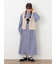 【Cross×Linen】フリルワンピース《S/Mサイズ》
