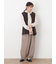 【Cross×Linen】ピンタックベスト