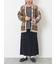 シャギーチェック柄カーディガン