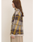 シャギーチェック柄カーディガン