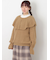 フリルカラーニット