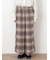 【M/Lサイズ】チェック柄ワイドパンツ