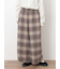 【M/Lサイズ】チェック柄ワイドパンツ