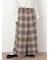 【M/Lサイズ】チェック柄ワイドパンツ