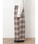 【M/Lサイズ】チェック柄ワイドパンツ
